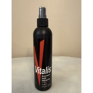 Vitalis Maximum Hold Hairspray For Men Non-Aerosol Unscented Styling Hair Spray